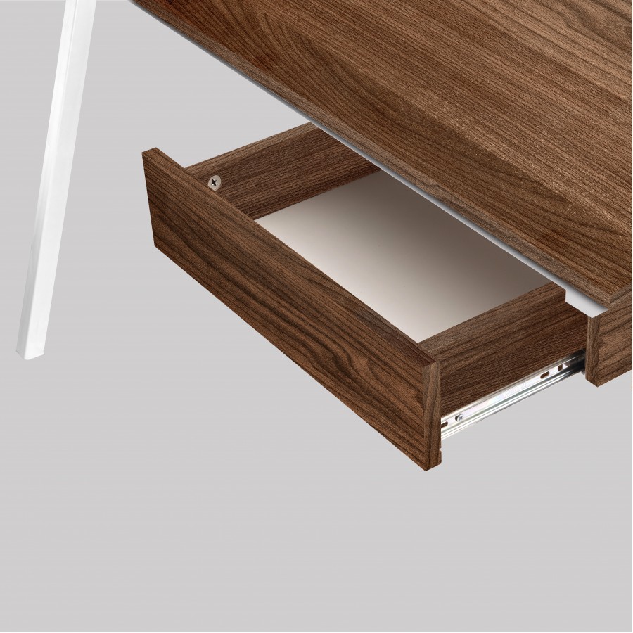 Tyrol Compact Workstation with Suspended Underdesk Drawer